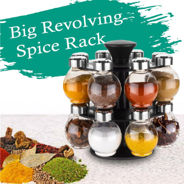 Revolving Plastic Spice Rack Big