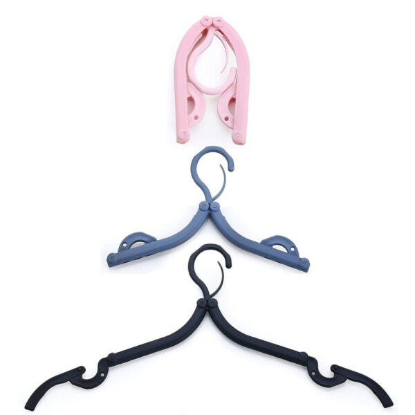 Portable & Foldable Multicolor Plastic Hangers